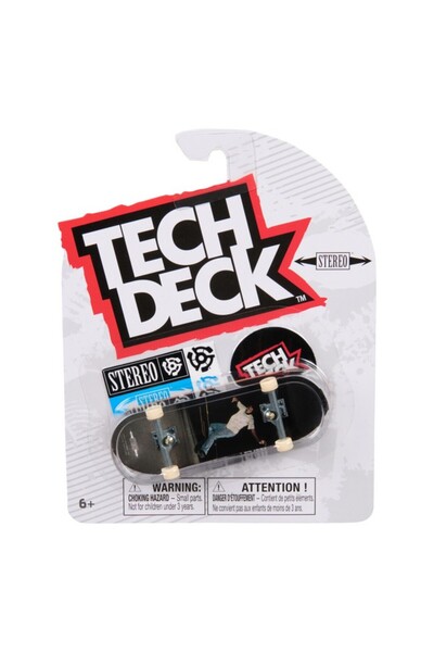 TOYFEST Tech Deck – Stereo – Siyah Zemin Kaykaycı Fotoğraf Grafik – Parmak Ka...