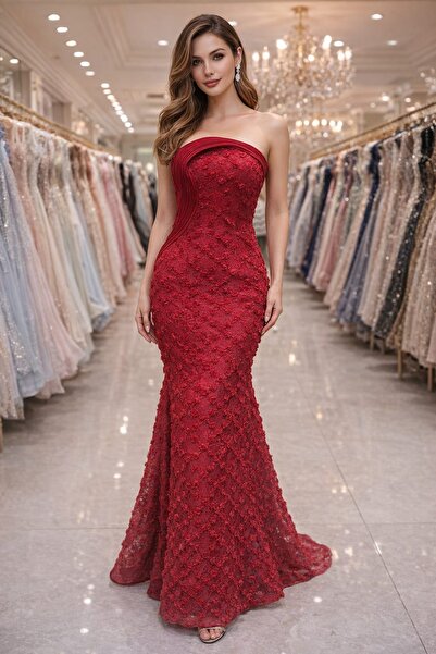 dantil فستان سهرة تب انيق ولافت