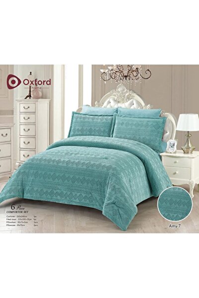 OXFORD HOME مفرش اكسفورد المخملي الشتوي 6 قطع