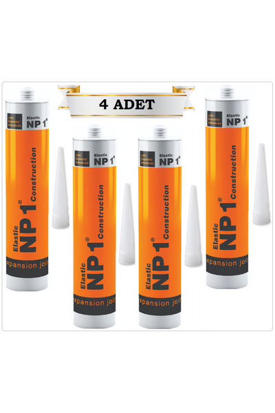NP1 MS POLİMER SİLİKON SIZDIRMAZ İZOLASYON YAPIŞTIRICI (SİYAH 4 ADET) 290 ML