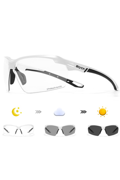 Choice6 Photochromic-no nox 05 SCVCN Photochromic Cycling Glasses UV400 Outdo...