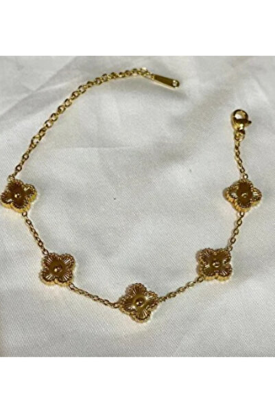 Ervalina سوار من الذهب موديل Five Clover Jeweler (طول 17 سم)