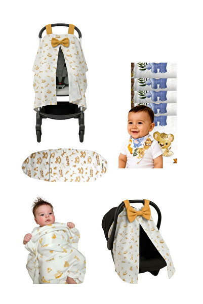 Çimen Butikk طقم خروج من المستشفى مكون من 5 قطع للأولاد حديثي الولادة – بنمط ...