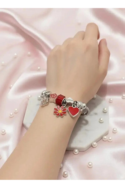 Dorvina 316L Tarnish Resistant Steel Adjustable Zircon Stone Silver Color Red...