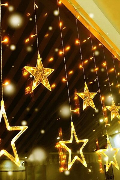 Buffer ® Yıldız Figürlü 12 Sarkıtlı 120 LED Uzaktan Kumandalı Işık – Masaüstü...