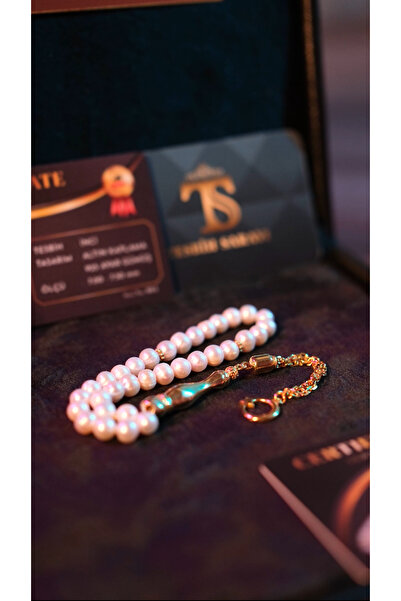 TESBİHSARAYI İnci Tesbih-Reis Model Orj İnci-Altın Kaplama İnci Tesbih-İnci-T...