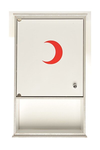 Saatistan Şık Ahşap Ecza Dolabı, Raflı ve Dayanıklı Tasarım