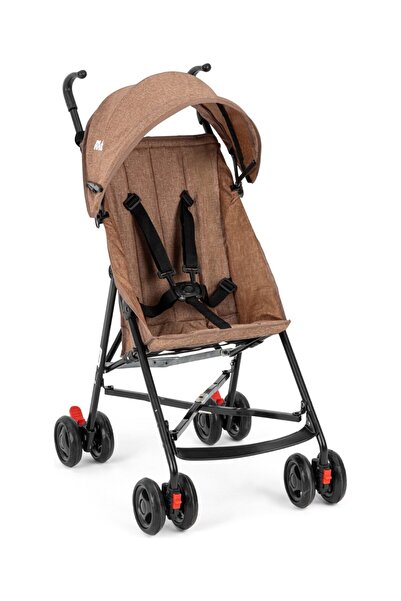 Muhcu Home عربة أطفال خفيفة الوزن - عربة أطفال متعددة الوظائف - بني