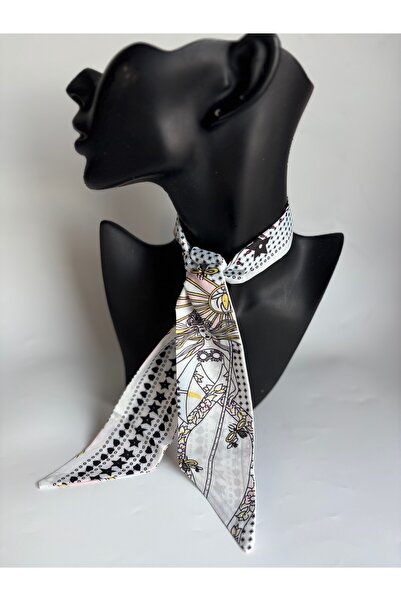 BHR AKSESUAR Eșarfă subțire cu model, panglică (6x85 cm)