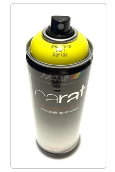 Motip CARAT SPREY BOYA (SARI PARLAK) 400 ML - RAL 1018