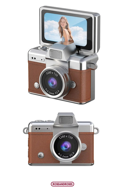 RoseandRoses Minyatür Dönen Ekran Video Foto Kamera