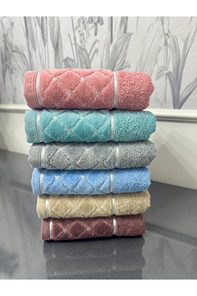 VELANORA HOME 30X50 cm 6-Piece Kitchen Towels 100% Organic Cotton Soft Textur...