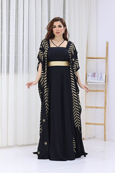 modern designer Luxurious jalabiya with a shawl design