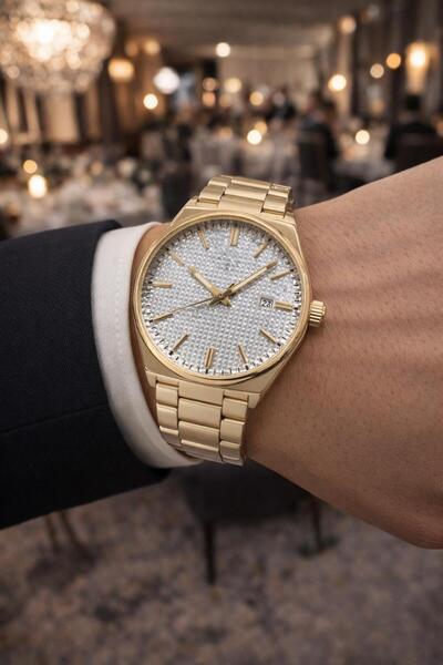 LOOQ Çelik Kordon Takvimli Erkek Kol Saati