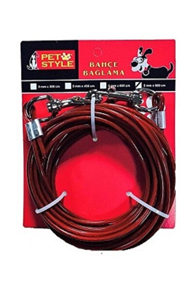 FRAME 34 Köpek Uzatma Bahçe Bağlama Çelik Halat