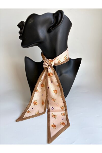 BHR AKSESUAR وشاح رفيع منقوش، شريط (6×85 سم)