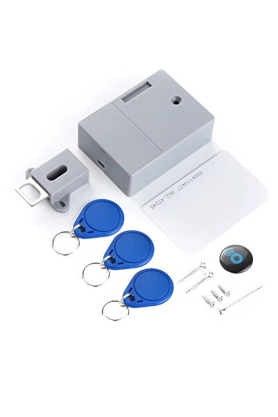 Konk Tools Invisible Cabinet Lock with Rfid Card - Hidden Security Lock Smart...
