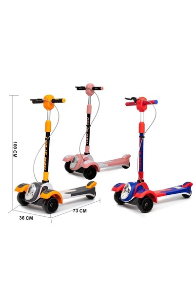 CN A children's scooter with 3 wheels, suitable for those aged 6 to 12 years.