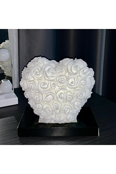 OEM Inima din Trandafiri 15x15cm cu Flori de Spuma, in Cutie Transparenta 15c...