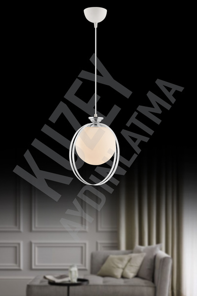 KUZEY AYDINLATMA BUSE TEKLİ GLOP CAMLI MODERN LÜKS ŞIK AVİZE AYDINLATMA