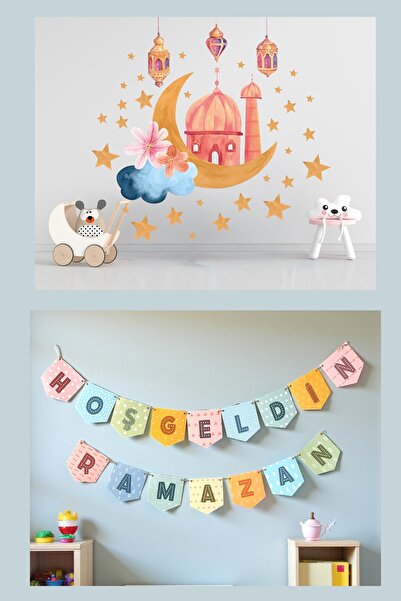 Haki Store Ramazan Özel Duvar Sticker ve Hoşgeldin Ramazan Duvar Süsü Avantaj...