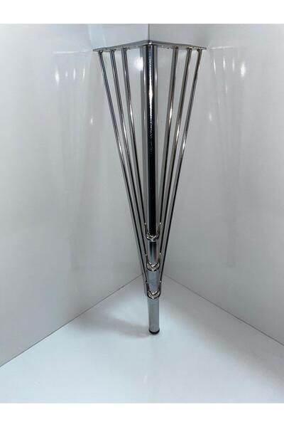 BafArt 40 cm Chrome Metal Wire Model Furniture Leg 4 Pieces
