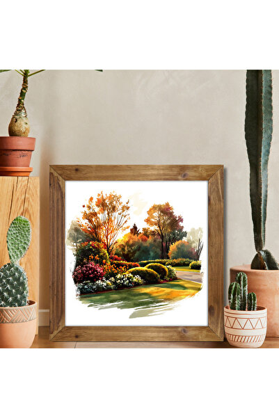 Tuba Decor Square Painting with Wooden Frame