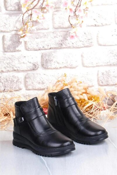 Pepita B002 ORTOPEDİK ESNEK TABAN YUMUŞAK KADIN DERİ BOT