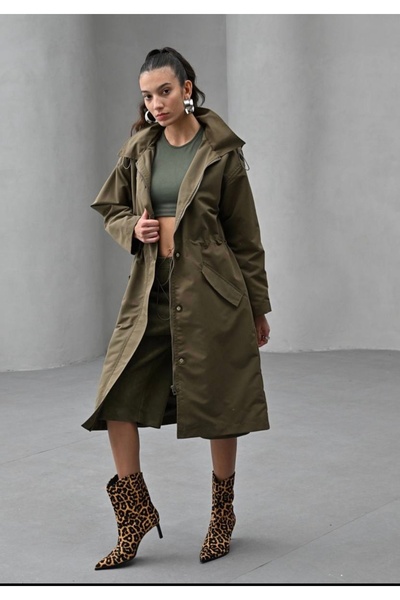 Veto Jeans Kapüşonlu Trençkot