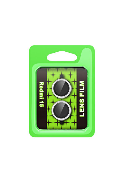 eco port Xiaomi Redmi 15 4g Raze Metal Camera Lens - Silver