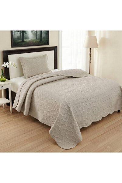 ALTINPAMUK Petek Tek Single Bedspread 180X240 Beige