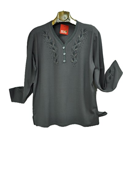 elma abone New Season Women's Clover (Winter) Combed Cotton Bluse