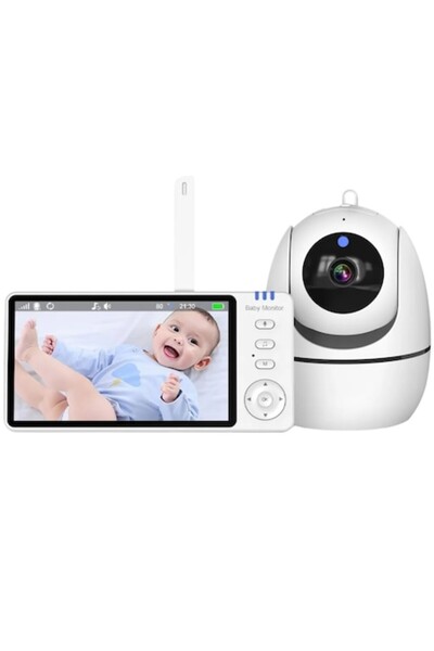 PacFullTech Baby Monitor Audio-Video Ecran LCD 5", Night Vision, Audio Bidire...
