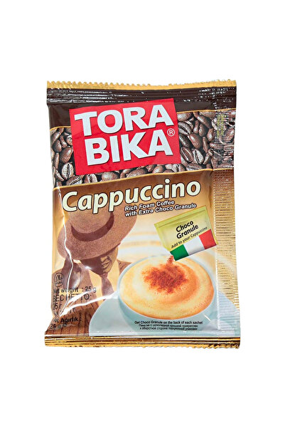 Tora كابتشينو بيكا (قهوة غنية بالرغوة مع حبيبات شوكولاتة إضافية)، 25 غرام