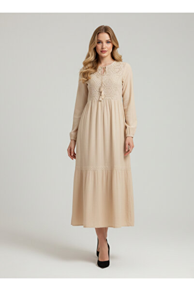 MQ Women's long lace dress