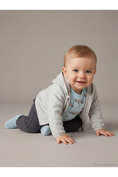 LC Waikiki Lcw Baby White Baby Boy 3-Piece Set