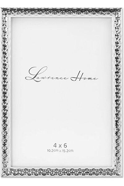 Lawrence Frames Metal Picture Frame, Hammered Effect, 4 x 6, Silver