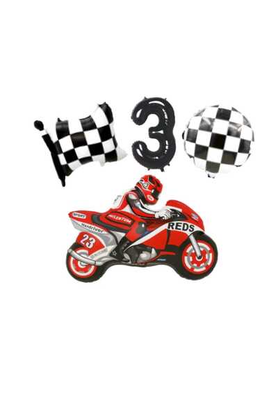 Mini Parti Mini Party Store Racing Motorcycle Set