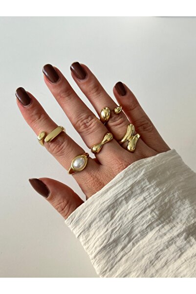 Charmist Renkli çoklu yüzük seti