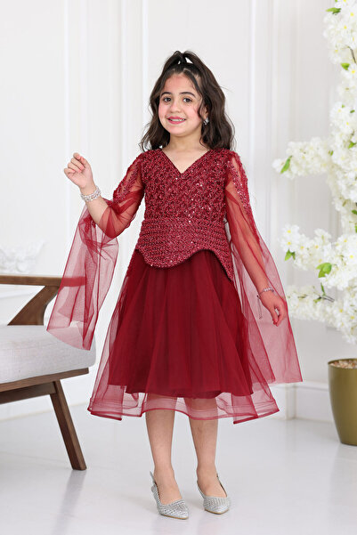 modern designer فستان بناتي سهرة ملكي