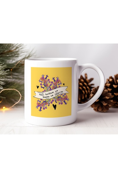 Beramussa I Found It, What Else Do I Want? Floral Design Mug - Romantic and E...