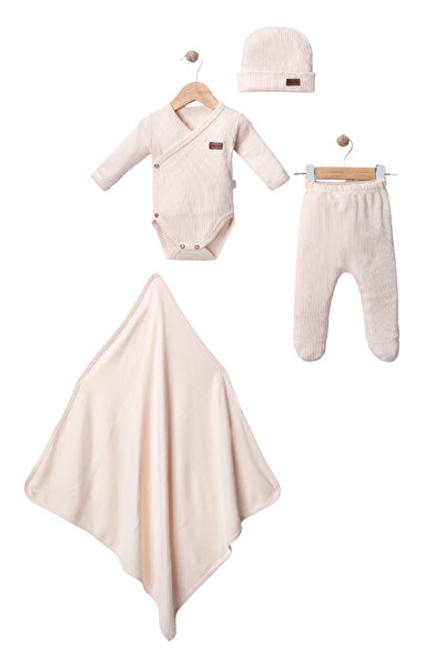 Bebek Unisex 4 Parça Kundak Badili Yenidoğan Set 3-3