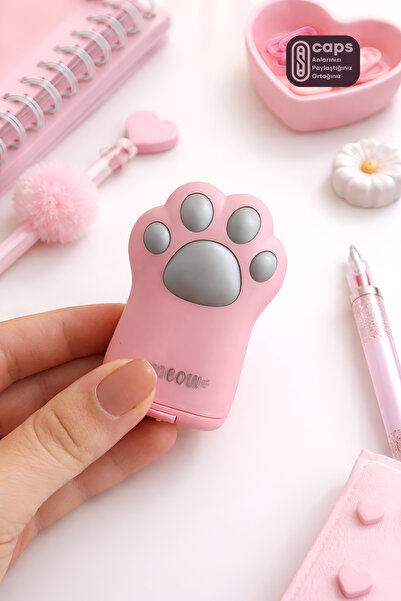 caps office Meow Kedi Patisi Çift Hazneli Kalemtıraş