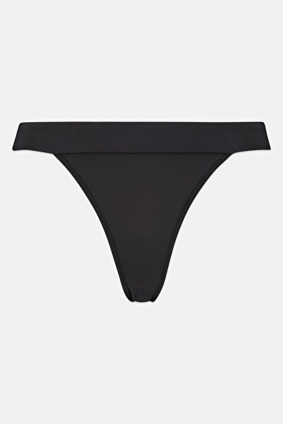 Cosmogonie Women Solid Bikini Bottom, Black