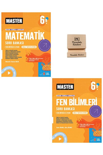 Okyanus Yayınları 6. Sınıf Master Matematik ve Fen Bilimleri Soru Bankası + T...