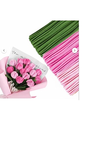 hobi market art 75 Adet 3'lü Şönil Şeker Pembe , Soft Pembe ve Haki Yeşil ,Çi...