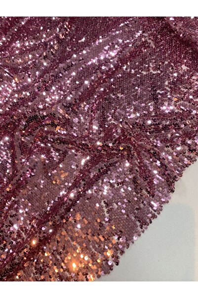 Yiğit Kumaş Ύφασμα με παγιέτες ροζ χρώματος