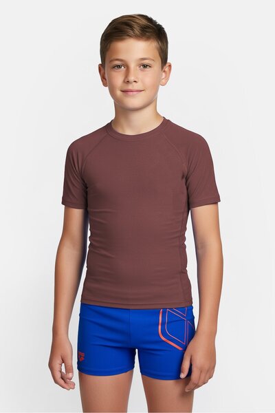 ARENA Kids Boy Brand Logo Swimwear Shorts, Dark Blue