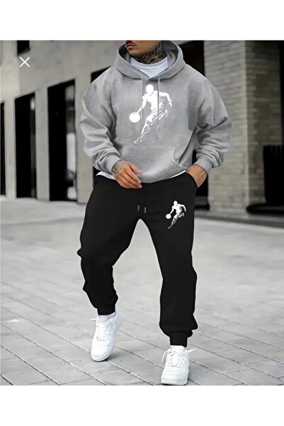 FS CABİN Hood Detailed Comfortable Tracksuit Set