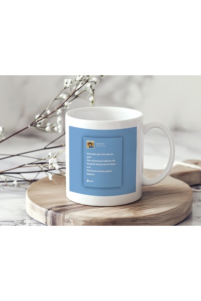 Beramussa Müslüm Gürses Lyrics Spotify Card Design Mug - Emotional and Nostal...